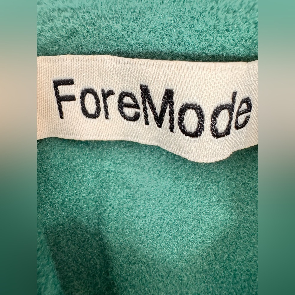 Foremode .Green Trench Coat - Picture 8 of 11